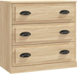 vidaXL - Dressoir - 70x35,5x67,5 - cm - bewerkt - hout - sonoma - eikenkleurig