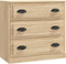 vidaXL - Dressoir - 70x35,5x67,5 - cm - bewerkt - hout - sonoma - eikenkleurig