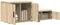 vidaXL - Opbergkast - Sonoma - Eik - 108x41x40 - cm - van - Houtcomposiet