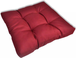 vidaXL - Palletkussen - 60 - x - 60 - x - 12 - cm - stof - wijnrood
