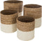 Atmosphera Ronde jute opbergmanden 4-delige set