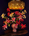 Silk-ka Kunstbloem-Zijde Bloem Poinsettia Tak Rood 82 cm