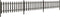 vidaXL - Hek - met - palen - 3 - st - 614x80 - cm - HKC