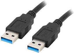 USB Cable Lanberg CA-USBA-30CU-0010-BK 1 m