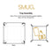 SMUG Felt Catchall Storage Tray Boxes (set of 2)