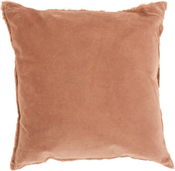 J-Line kussen Boord Kort - katoen/linnen - roest