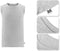 Milanoro - Mouwloze T-shirts voor hete zomerdagen - Donkergrijs - XXL