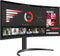 LG 34WR55QC - Ultrawide Monitor - 3440x1440 Resolutie 100Hz - Zwart