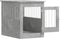 vidaXL - Hondenbench - 55 - x - 80 - x - 68 - cm - bewerkt - hout - betongrijs
