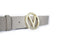Valentino Round Kledingriem - Broekriem - Kunstleer - 110 cm - Beige