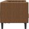 vidaXL - Tweezitsbank - Chesterfield-stijl - met - bolsters - kunstsuède - bruin