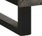 vidaXL - Dressoir - 60x33x75 - cm - massief - mangohout - zwart