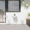 vidaXL - Vouwstoelen - voor - in - de - tuin, - set - van - 2, - wit, - staal