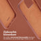 Accezz MagSafe Leather Backcover - Soft case - Krasbestendig - Bruin (iPhone 14 Pro Max)