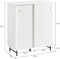 SoBuy FSB62-W - Buffetkast - Schuifdeuren wielen - Wit