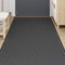 vidaXL - Deurmat - 115x400 - cm - gestreept - 115x400 - cm - zwart - en - grijs