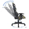 Bureaustoel gamestoel Thomas - racing gaming stijl stoel - ergonomisch verstelbaar - camouflage