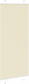 vidaXL - Plissé - rolgordijn - 95x200 - cm - stofbreedte - 94,4 - cm - polyester - crème