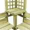 vidaXL - Hoekpergola - met - bank - geïmpregneerd - grenenhout