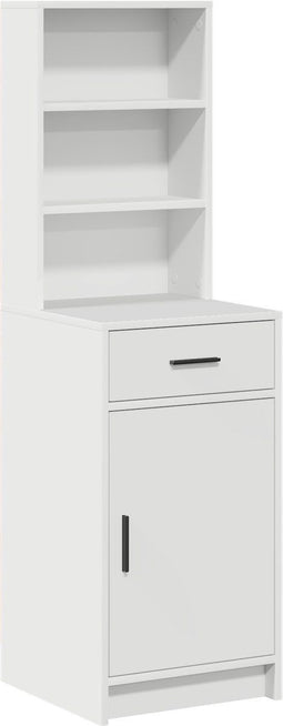 vidaXL - Hoge - Kast - Wit - 40x41x135 - cm - van - Geëngineerd - Hout