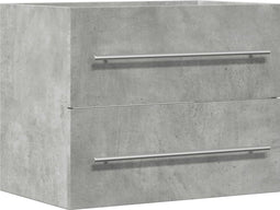 vidaXL - Wastafelkast - 60x38,5x48 - cm - spaanplaat - betongrijs