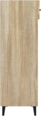 vidaXL - Schoenenkast - 60x35x105 - cm - bewerkt - hout - sonoma - eikenkleurig