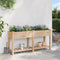 vidaXL - Tuinplanter - met - Rasters - 161x43x76 - cm - Massief - Grenenhout