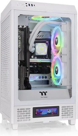 Thermaltake The Tower 200 - Mini Tower PC - Mini-ITX - Gehard glas - Wit