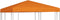 vidaXL - Prieeldak - 310 - g/m² - 3x3 - m - oranje