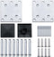 vidaXL - Schuttingpaneelset - 180x186 - cm - HKC - grijs