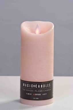 Kaars 75x180mm roze