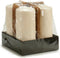 Kaars 9 x 20 x 9 cm Crème (4 Stuks)