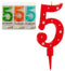 Kaars Cijfer 5 (12 Stuks)