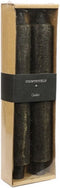 Kaars dia. 4 cm, hoogte: 25 cm Vela 2 stuks zwart - woonaccessoires