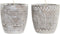 Kaars DKD Home Decor Hout Was (2 Stuks)