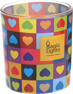 Kaars Magic Lights Hartjes (7,5 x 8,4 cm)