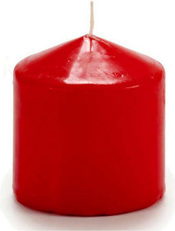 Kaars Rood (7 x 8 x 7 cm) (4 Stuks)