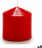 Kaars Rood (7 x 8 x 7 cm) (4 Stuks)