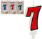Kaars Rood Wit Verjaardag (12 Stuks)