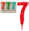 Kaars Verjaardag Cijfer 7 (12 Stuks)