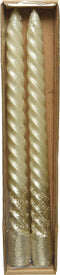 Kaars wax d2.20h23 cm creme 2st kerst