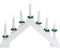 Kaarsenbrug verlichting - wit - hout - 39,5 x 5 x 31 - 7 led lampjes - warm wit - kaarsen verlichting