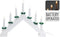 Kaarsenbrug verlichting - wit - hout - 39,5 x 5 x 31 - 7 led lampjes - warm wit - kaarsen verlichting