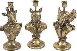 Kaarsenhouder Generaal goud - 3 stuks- 23,5 cm Hoog - Werner Voss