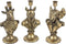 Kaarsenhouder Generaal goud - 3 stuks- 23,5 cm Hoog - Werner Voss
