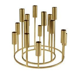 Kaarsenhouder Niva Goud - IJzer - 26,5x27 cm -Werner Voss