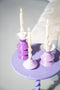 Kaarsenhouder set Yack - lilac - 10x10x19 cm