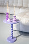 Kaarsenhouder set Yack - lilac - 10x10x19 cm