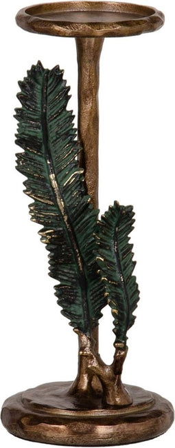 Kaarshouder 11 x 11 x 27,5 cm Metaal Koper