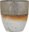 Kaarshouder 16 x 16 x 15 cm Kristal Grijs Wit